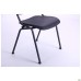 Rolf chair, black frame, black plastic