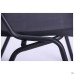 Rolf chair, black frame, black plastic