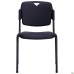 Rolf chair, black frame, black plastic