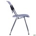 Rolf chair, chrome frame, gray plastic