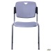 Rolf chair, chrome frame, gray plastic