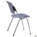 Rolf chair, chrome frame, gray plastic