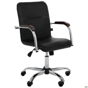 Samba-RS chrome/walnut chair, Napoli N-20, no piping Samba-RS chrome/walnut chair, Napoli N-20, no piping