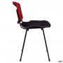 Prizma Web chair, black frame, black mesh seat / red mesh back