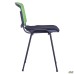 Prizma Web chair, black frame, black mesh seat / lime mesh back