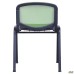 Prizma Web chair, black frame, black mesh seat / lime mesh back