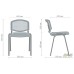 Prizma Web chair, black frame, black mesh seat / lime mesh back