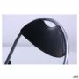 Joker chair, aluminum frame, black faux leather
