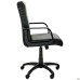 Favorite plastic executive chair, black faux leather