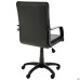 Favorite plastic executive chair, black faux leather