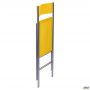Ibiza chair (Cafe-2), aluminum frame, plastic, yellow