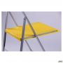 Ibiza chair (Cafe-2), aluminum frame, plastic, yellow