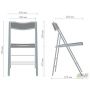Ibiza chair (Cafe-2), aluminum frame, plastic, yellow