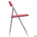 Ibiza chair (Cafe-2), aluminum frame, plastic, red