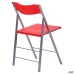 Ibiza chair (Cafe-2), aluminum frame, plastic, red