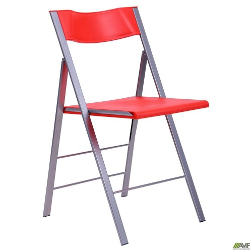 Ibiza chair (Cafe-2), aluminum frame, plastic, red