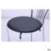 Vanessa chair, chrome, black PVC faux leather