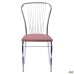 Caesar chair, chrome frame, Naples N-04 upholstery
