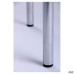 Stool Sofi chrome, black faux leather