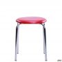 Stool Sofi chrome, Pearl №04 faux leather