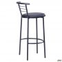 Markos hoker chair, black, Naples N-20