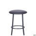 Stool Talli black, black faux leather