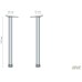 Kaya table base, chrome