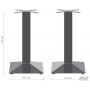 База для стола Пирамида Нью чёрная (нижнее основание 400×400) 720Н