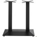 Pyramid New Double table base, black, 400x700x720H mm