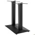 Pyramid New Double table base, black, 400x700x720H mm