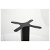 Pyramid New Double table base, black, 400x700x720H mm