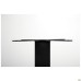 Pyramid New Double table base, black, 400x700x720H mm