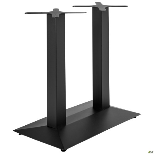Pyramid New Double table base, black, 400x700x720H mm