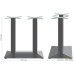 Pyramid New Double table base, black, 400x700x720H mm