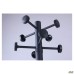 Rainbow coat rack, black