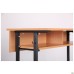 Student double desk with shelf, growth group 6 (1200x500x750mm), beech