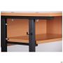 Student double desk with shelf, growth group 6 (1200x500x750mm), beech
