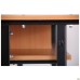Student double desk with shelf, growth group 6 (1200x500x750mm), beech