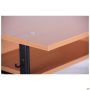 Student double desk with shelf, growth group 6 (1200x500x750mm), beech