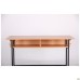 Student double desk with shelf, growth group 6 (1200x500x750mm), beech