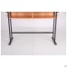Student double desk with shelf, growth group 6 (1200x500x750mm), beech