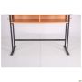 Student double desk with shelf, growth group 6 (1200x500x750mm), beech