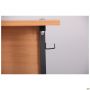 Auditorium double desk without shelf, growth group 6 (1200x500x760mm), beech