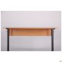 Auditorium double desk without shelf, growth group 6 (1200x500x760mm), beech