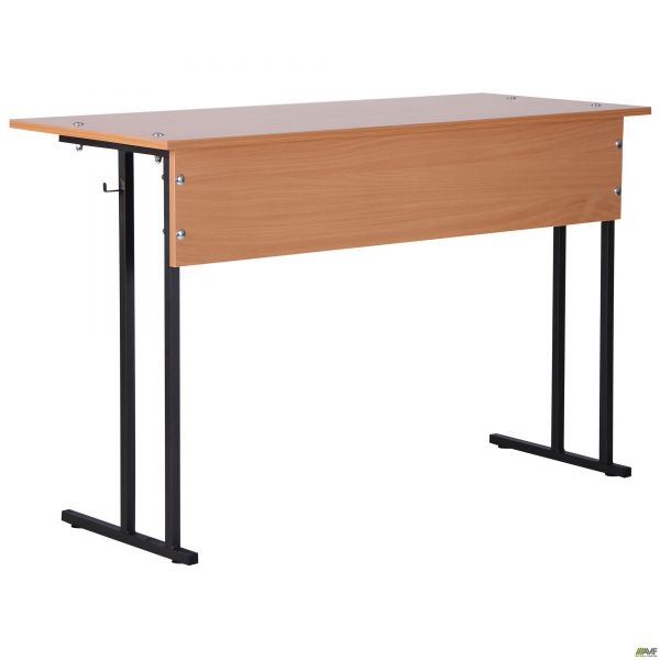 Auditorium double desk without shelf, growth group 6 (1200x500x760mm), beech