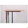 Auditorium double desk without shelf, growth group 6 (1200x500x760mm), beech