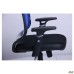 Online Chair, black mesh seat / blue mesh back