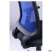 Online Chair, black mesh seat / blue mesh back