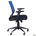 Online Alum Chair, black mesh seat / blue mesh back