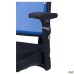 Online Alum Chair, black mesh seat / blue mesh back